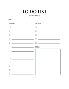 Free Daily To-Do List Templates (6) | PDF | Word