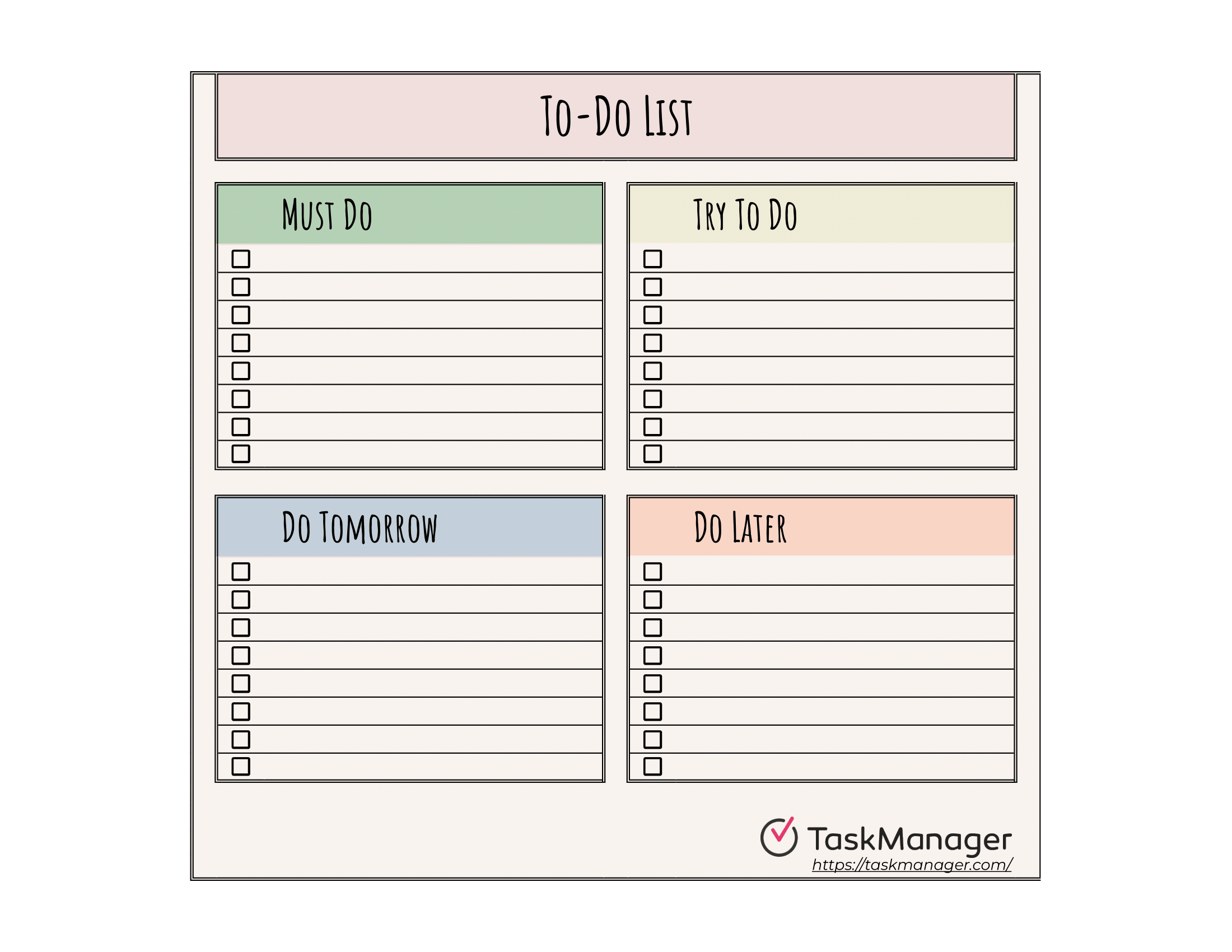 Free Aesthetically Pleasing To-Do List Template | PDF | Word | Excel