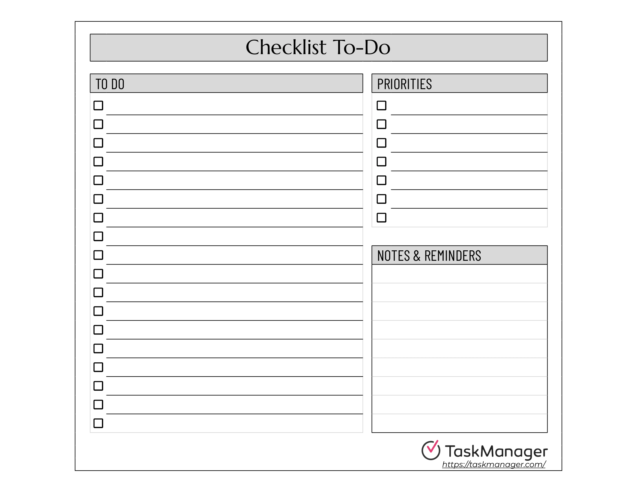 Free Checklist To-Do List Templates (12) | PDF | Word | Excel