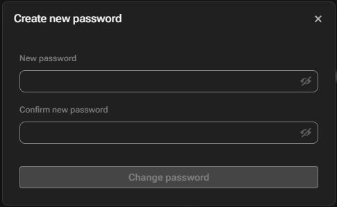 Password form