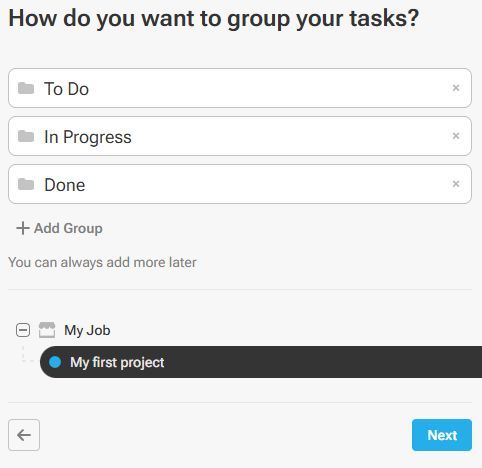 Create groups